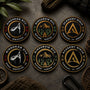 Pack des trois écussons brodés Academy Ninja, Nindokan et Ninsurvie
