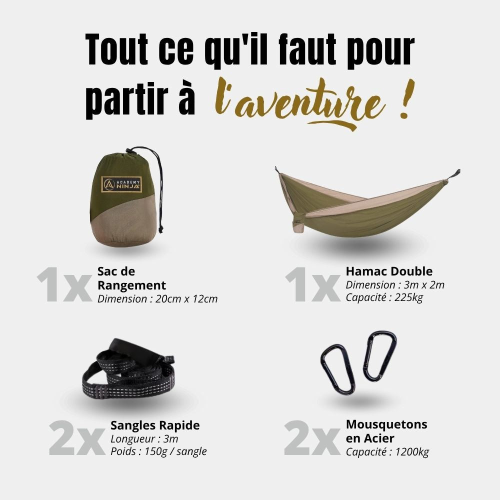 Hamac de bivouac NINSURVIE® Duo