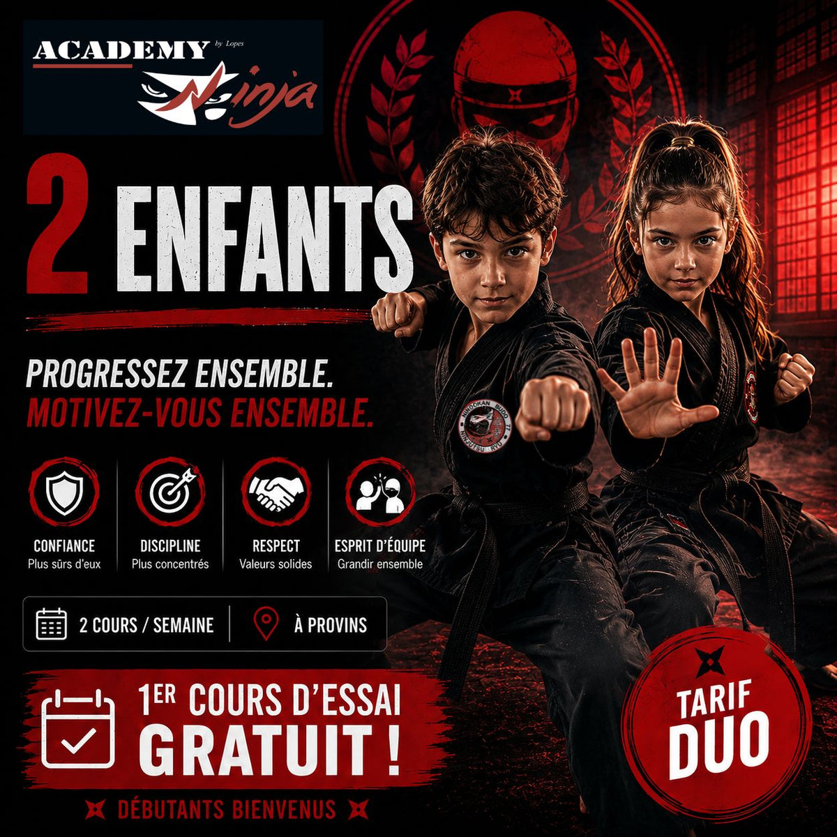 NINJA KIDS · Ninjutsu 5 à 8 ans