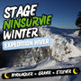 Expédition hivernale NINSURVIE au Mont d'Or, bivouac sur neige