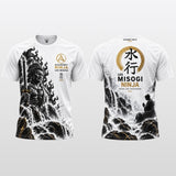 T-shirt technique Misogi blanc, vue recto et verso
