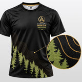 Détail de la maille technique respirante du t-shirt NINSURVIE