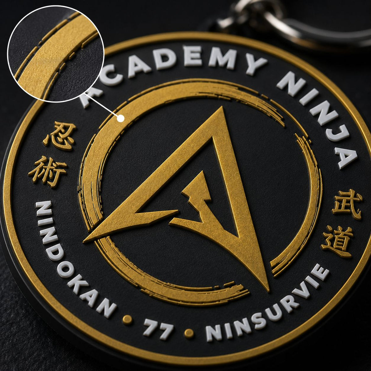 Porte-clé Academy Ninja | PVC souple double face